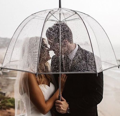 Ombrello trasparente PIANO B matrimonio sposa sposo